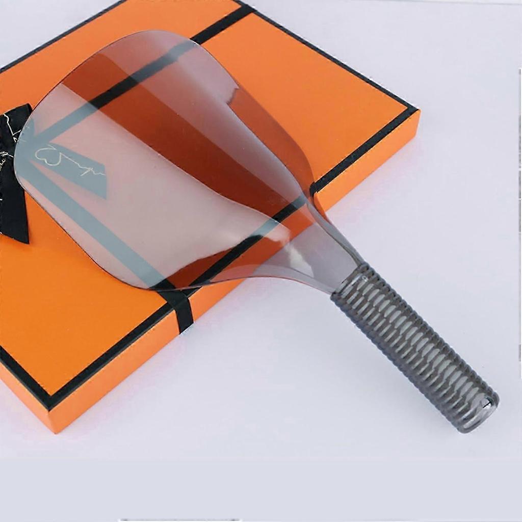 Hairspray Face Shield For Hairdressing Haircut Face Protector Barber Salon Shield With Handle Transparent Gray