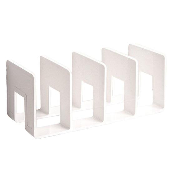 File Organizer for Desk 4 Compartments Large Magazine Manager Document Holder Thickened Bookshelf for Office Home