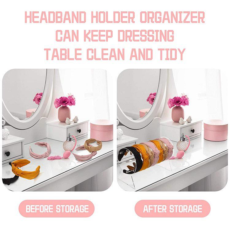 Acrylic Headband and Jewelry Display Stand for Accessories