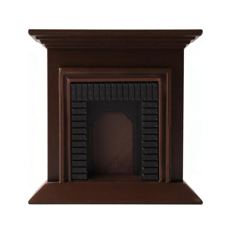 Fireplaces Miniature Display for 1:12 Scale Dollhouses, Perfect for Role Play and Display Realistic Furniture