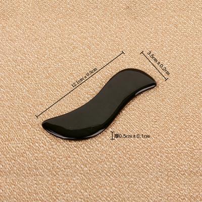 Natural Jaundice Horn Guasha Tool Gua Sha Plank Massage Board Scraping Barrels Tea Spoon Hollow Ribs Massager Foot Point Stick
