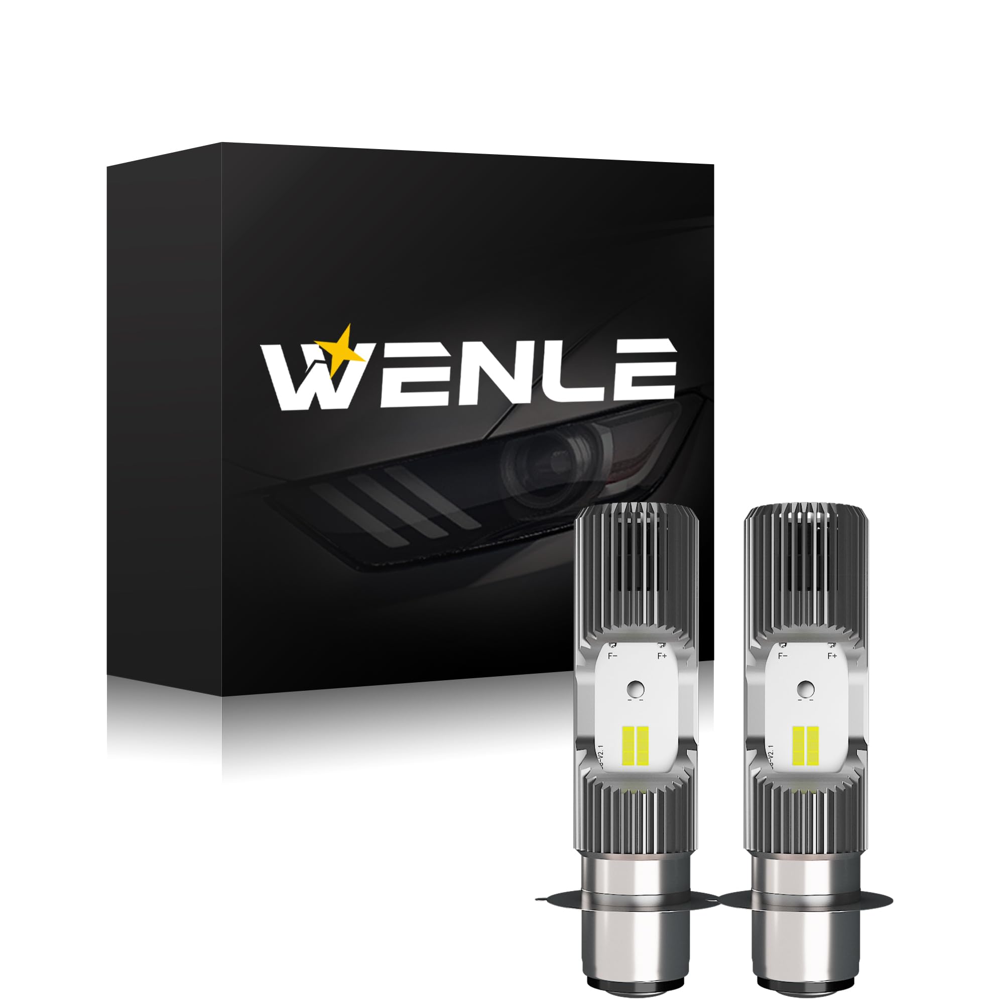 

WENLE P15D 25-1 PH7 Motorcycle Headlight, HI/LO Switching, DC / AC, Compatible with Vehicle білий