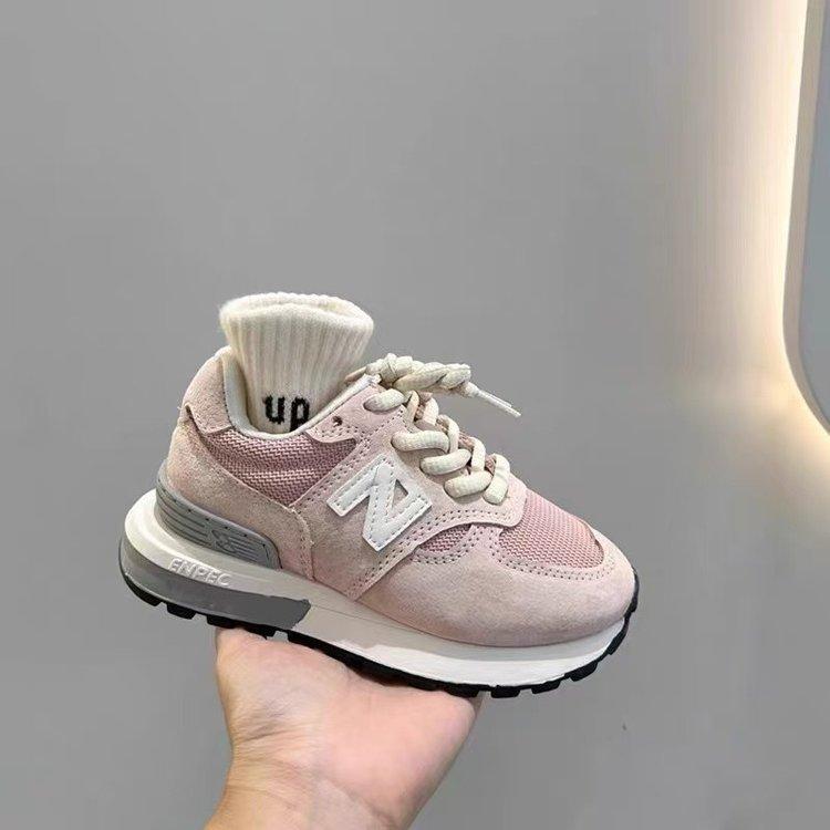 

Children s Forrest Gump shoes 2025 spring and summer new girls n word breathable mesh dad shoes boys sports shoes baby 37 yards/inner length 23cm розовый