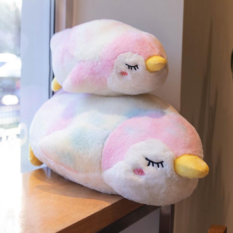 Rainbow Penguin Bandhnu Plush Toy Stuffed Animal Doll Bedroom Gift Decoration