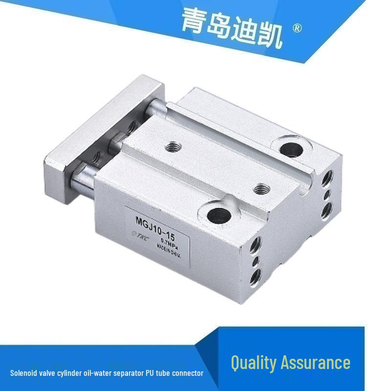 

HKSNS Mini Guided Rod Cylinder MGJ6/10x5x10x15x20 Includes D-F8BL magnetic switch