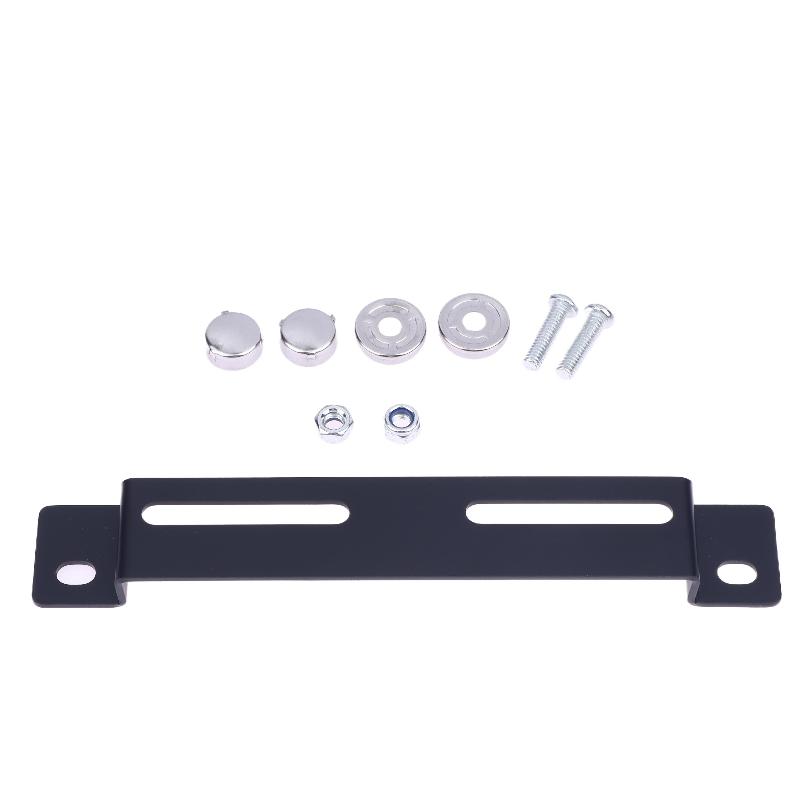 (YY)1Pc 2026 New Stainless Steel License Plate Holder Frame Motorcycles Numbers Plates Fixed Bracket Universal