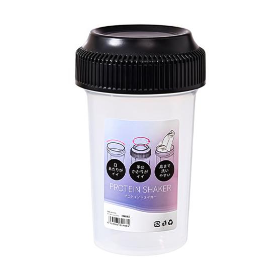 Protein Shaker Bottle 540ml Leakproof Mixer Cup for Protein Powder чёрный