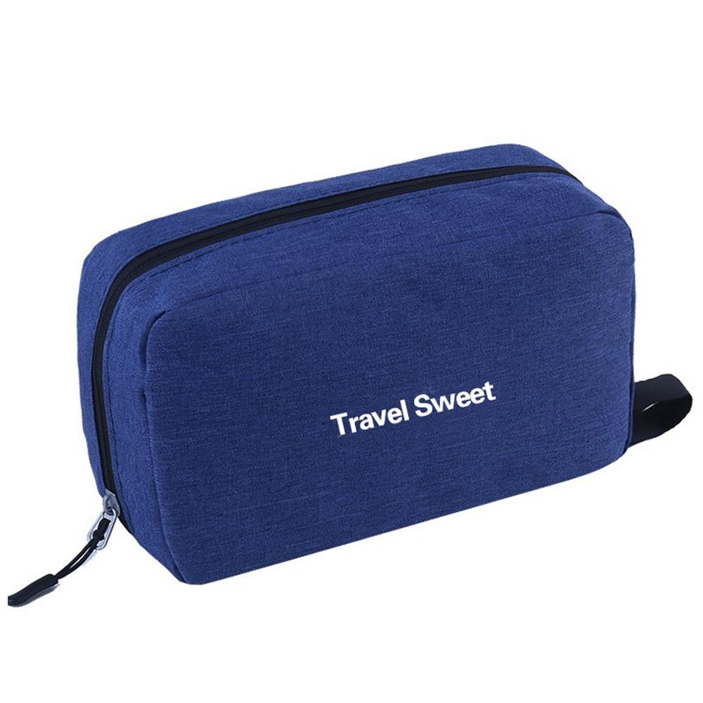

Hanging Design Travel Organizer Large Capacity Toiletry Bag Portable Cosmetic Bag Makeup Storage темно-синього кольору