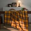 Rectangular Dust-Proof Tablecloth Color Woven Yellow Checkered Thanksgiving Tablecloth Household Decoration Tablecloth