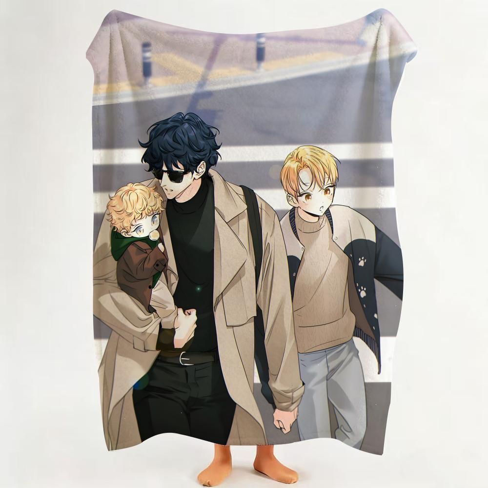 Comic L Love I Is A An I Illusion Throw Flannel Throw Blanket Suitable for Sofa Living Room Bedroom