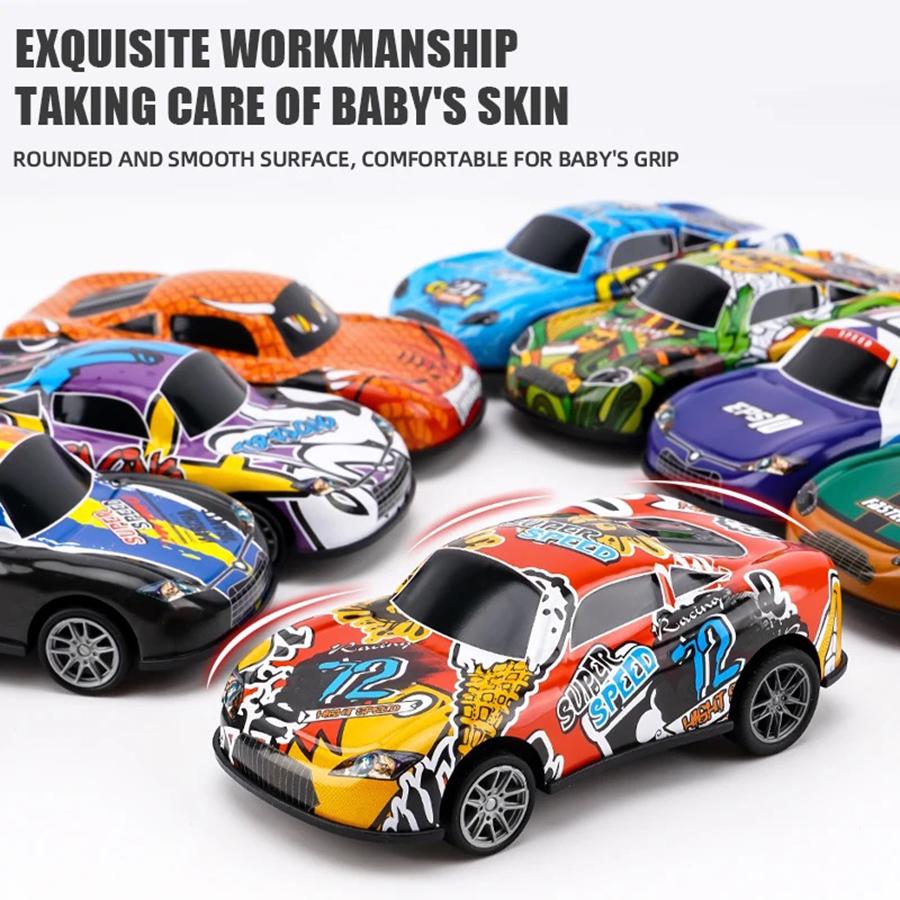 50/60pcs Mini Alloy Car Model Set with Storage Box Die Cast Car Toy Sliding Racing Model Inertial Car Storage Box Set Child