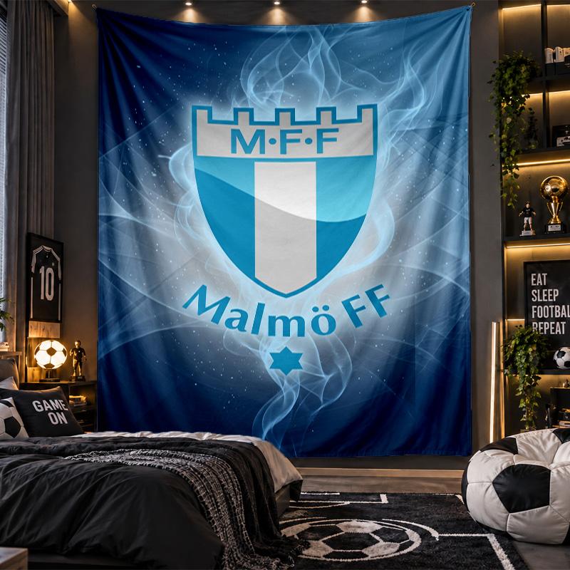 Wall Hanging Tapestry Malmö FF Print Cloth for Living Room Bedroom Home Decor