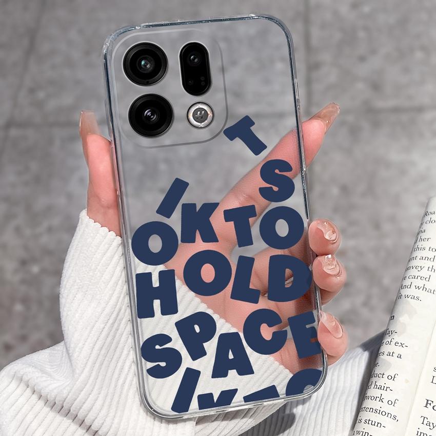 Suitable For Oppo Find X9 X7 X5 Pro X3 X2 Reno11 12 Pro Phone Cover Cute Panda Rabbit Pattern Transparent TPU Dustproof Protective Case For Oppo Shell
