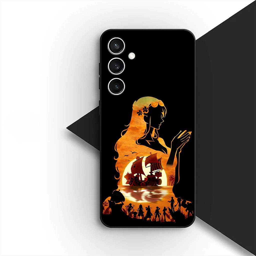 Cover for Samsung Galaxy S24 S25 S23 FE Ultra Plus S7 Edge S25+ S23+ A56 5G Casing Phone Case Wallpaper Nami One Piece Luffy