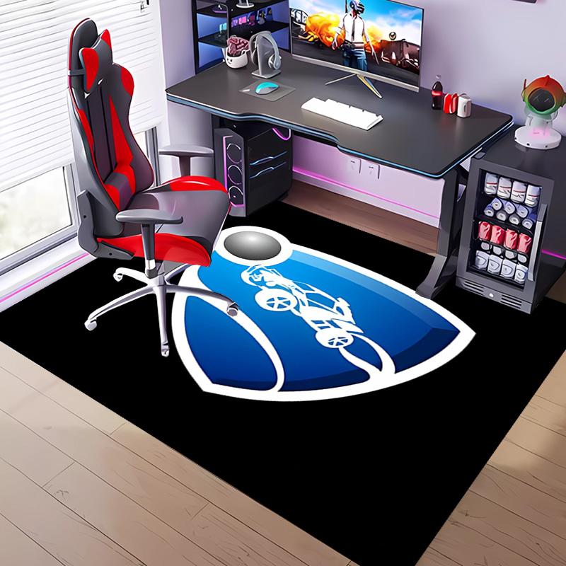 Game Rocket league -Themed Entrance Mat,Non-Slip Mat Area Rug,Room Decor,Outdoor Decor,Kitchen Rug,Doormat - Machine Washable,Easy to Clean