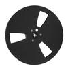 1 4 7 Inch Empty Tape Reel 3 Holes Aluminum Alloy Universal Open Sound Recording Tape Empty Reel for Recording Black