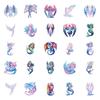 50 Mermaid Angel Holographic Graffiti Dream Stickers Water Cup Luggage Decoration Stickers Waterproof Creative Stickers