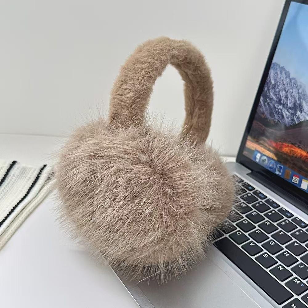 Winter Warm Folding Ear Warmer Thickened Soft Plush Earflaps  For Women Men Outdoor