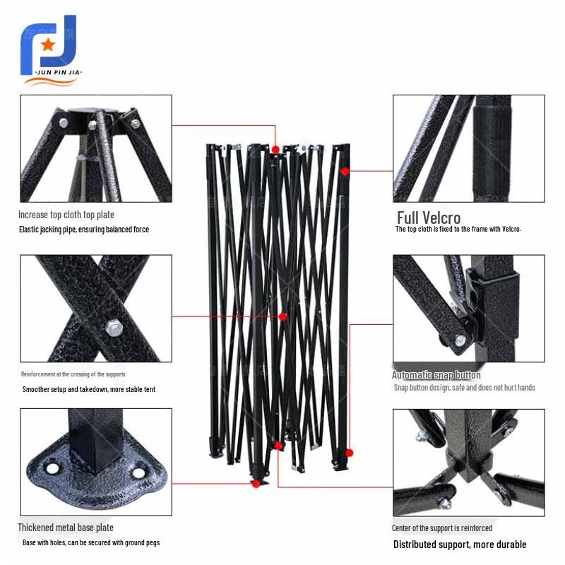 Junpinjia Heavy-Duty Folding Outdoor Sunshade Canopy