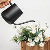 New Portable Indoor Plant Watering Pot Indoor Flower Watering Pot, Stainless Steel Watering Pot with Long Spout, Wooden Handle