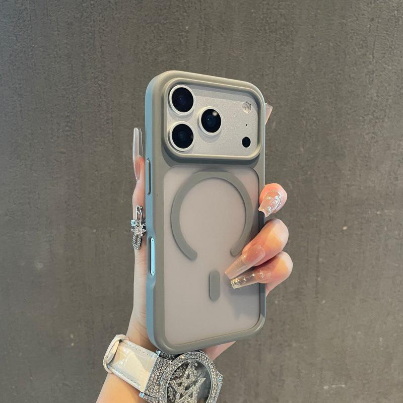 

iPhone 17 Pro Max Matte Magnetic Anti-Drop Protective Case iPhone 15 сірий колір