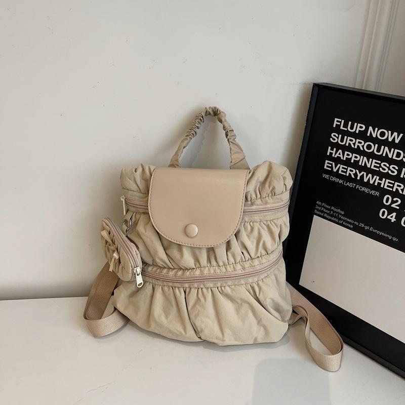 Koreanischer ins Trend Freizeit Studentenrucksack 2025 Neue Mode Vielseitiger Faltrucksack Große Kapazität Umhängetasche