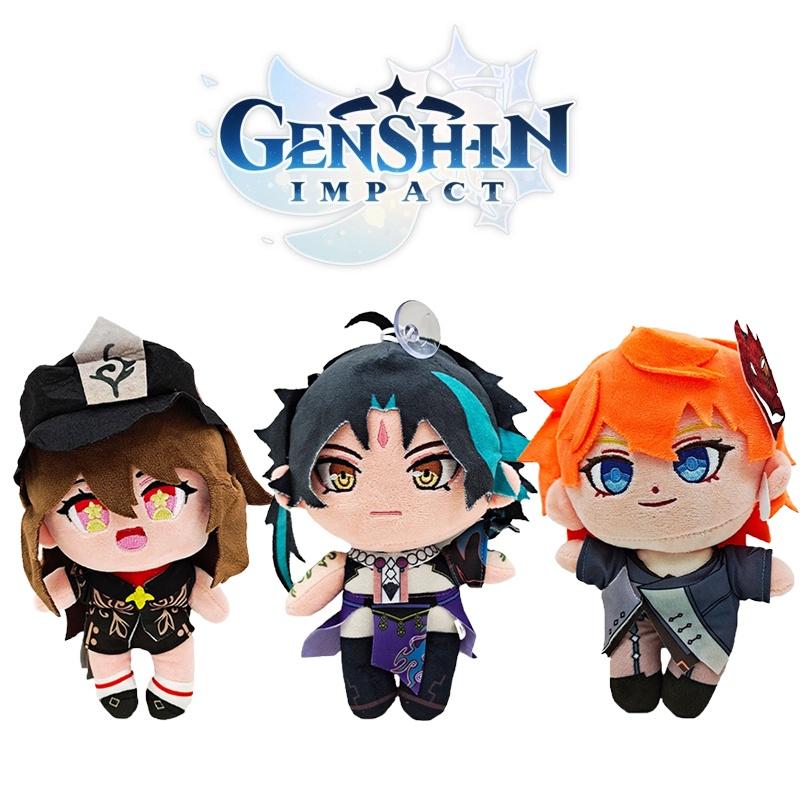 Genshin Impact Plush Toy Scaramouche Anime Gorou Zhongli Hu Tao Plush Doll