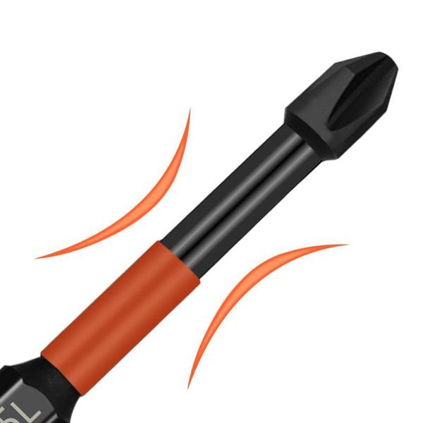 1/6PCS Batch Cross A2 Cross Screwdriver Head Strong Magnetic Anti Slip High Hardness Electric Screwdriver Tool Electric Drill Extended Hexagonal