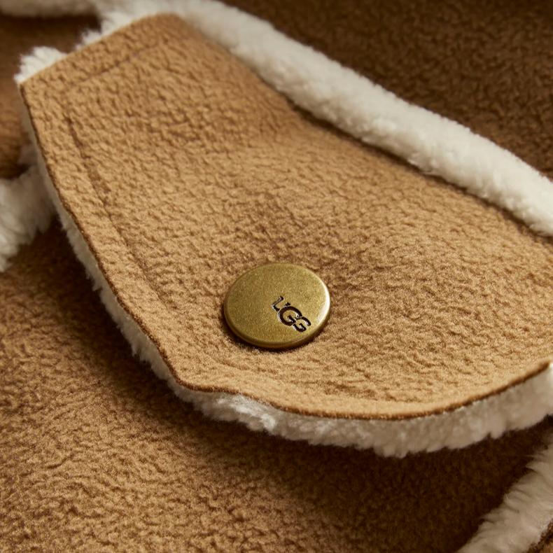 UGG Fitted Single-Breasted Long Sleeve Coat Women Coats Brown 1144590