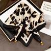 70*70 Square Scarf Retro Print Silk Scarf With Magnetic Buckle Women Neck Scarf All-Match Shawl  Headscarf Accessory Gift