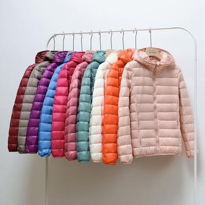 Chaqueta de plumas ligera para mujer de talla grande para mujer gorda talla extra ultraligera y ultradelgada madre