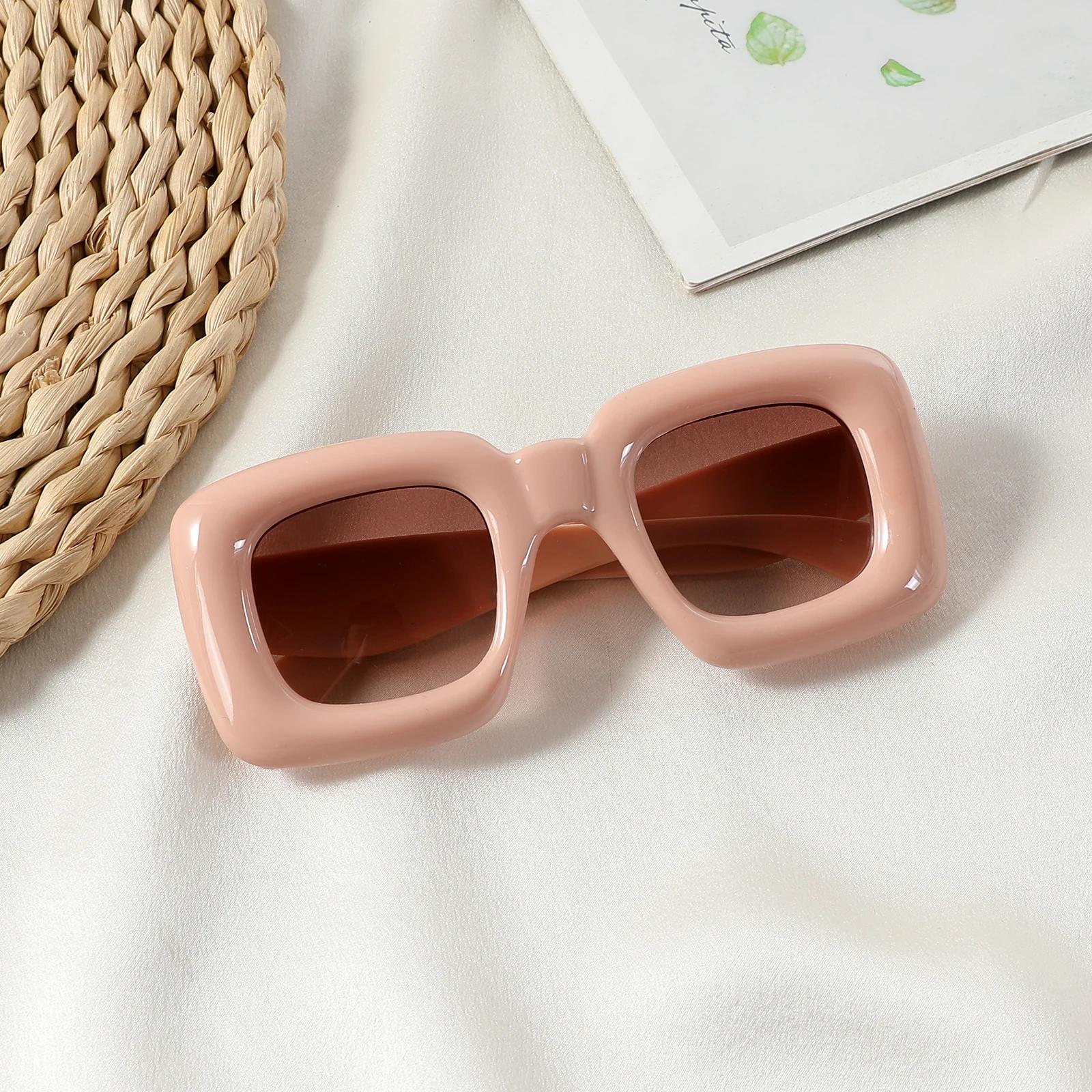 

3-12 Years New Square Sunglasses for Boys Girls Y2K Retro Design Shades Candy Color Goggle Sun Glasses Kids Children Eyewear 3-12 Years