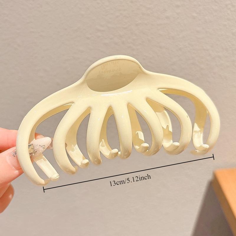 Extra Large Pumpkin Claw Clip with A High End Feel Hair Clip with A Back of The Head Bun