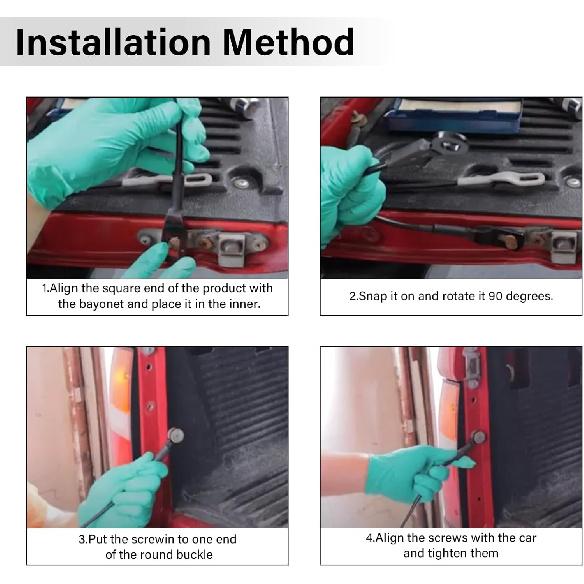 88980510 Tailgate Cable Strap with Bolt, Tailgate Parts, Fit for 1999-2007 Chevy Silverado Avalanche GMC Sierra 1500 2500 3500, Replace 88980509