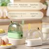 Compact Multi-Function Egg Cooker for Dormitory and Home - Perfect for Hot Spring and Boiled Eggs, Single-Serve Breakfast Essential.