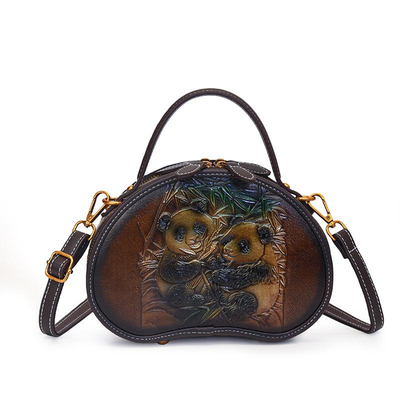New Chinese Style Design Zipper Youth Sweet Shoulder Bags 2026 Hot Selling Versatile Bamboo Leaf Printing Women's Crossbody Bags