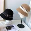 Nový dámský klobouk bucket zimní vlněný vintage elegantní dámský fedora plstěný klobouk módní francouzský buřinkový sombrero vlněný klobouk pokrývka hlavy
