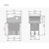 Mechanical Equipment Electric Push Button Switch Button On 1pc 125 / 250V 20 / 12A 5E4 AC (AC) HY52 IP54 Silver