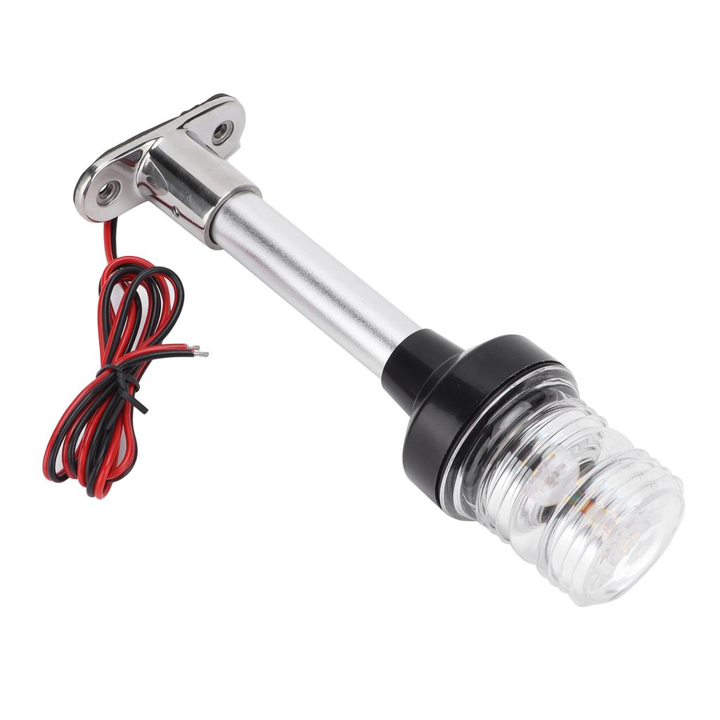 8in Sailing Signal Light DC12V 24V 5W 360 Degrees  All Round LED Anchor Stern Lamp IP66 White for Boat