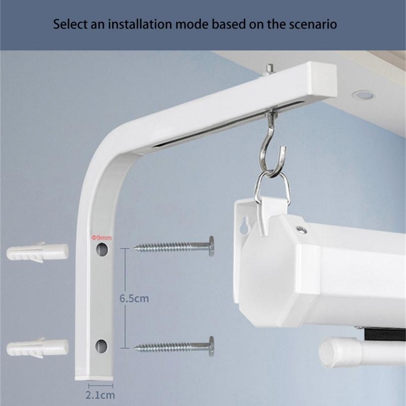 Adjustable Projector Screen Ceiling Mount L Brackets, Universal Projector Holder for Home Theaters Cinema Screen