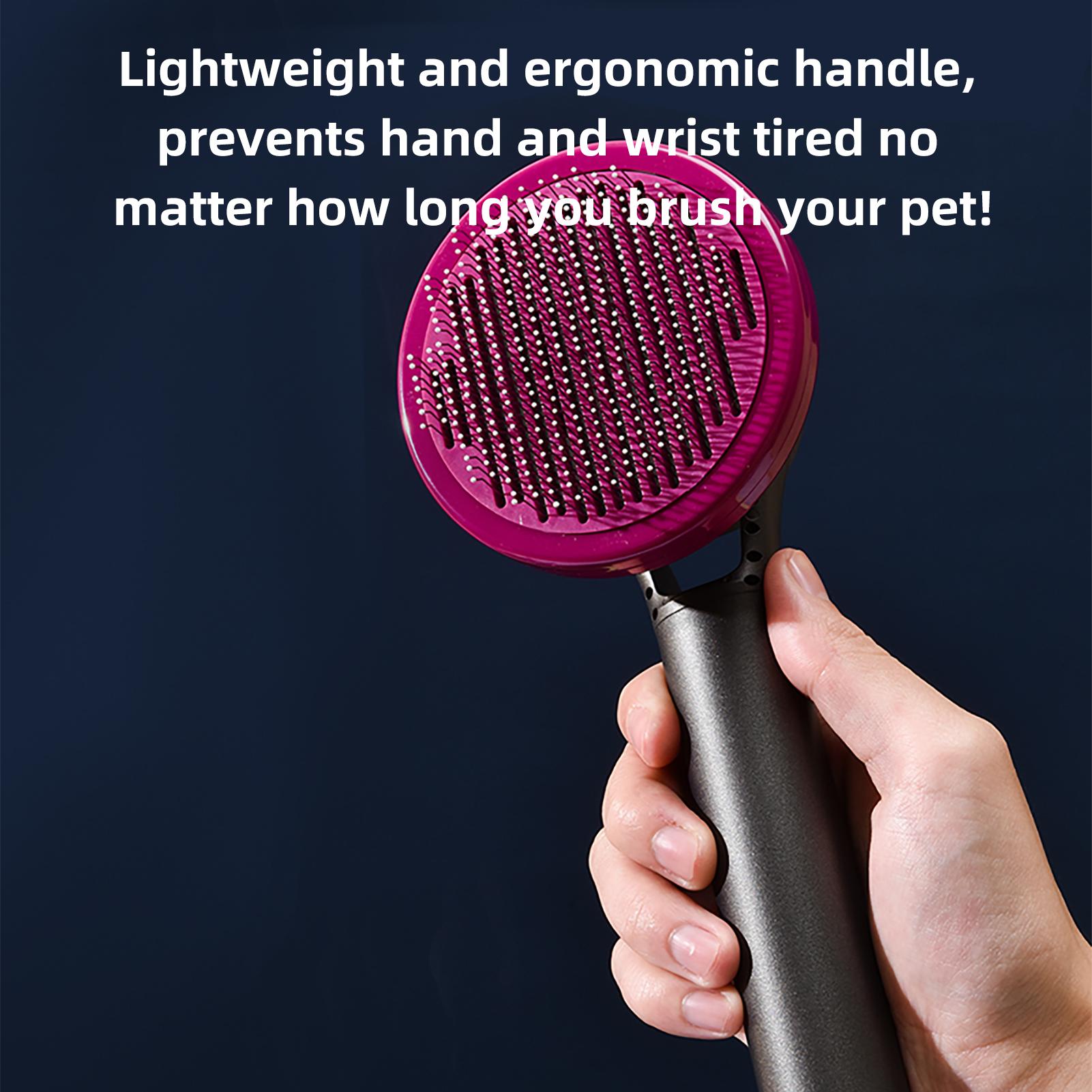 

ELS PET Pet Grooming Brush Kits Dogs Brush Set Pet Shedding Tools with 3 Replaceable Heads Gently Removes Loose різнокольоровий