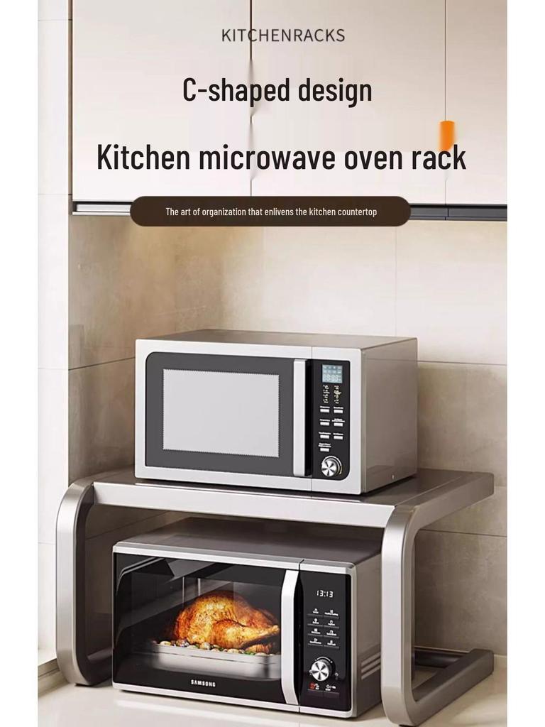 Multifunctional Microwave & Kitchen Storage Rack for Rice Cooker