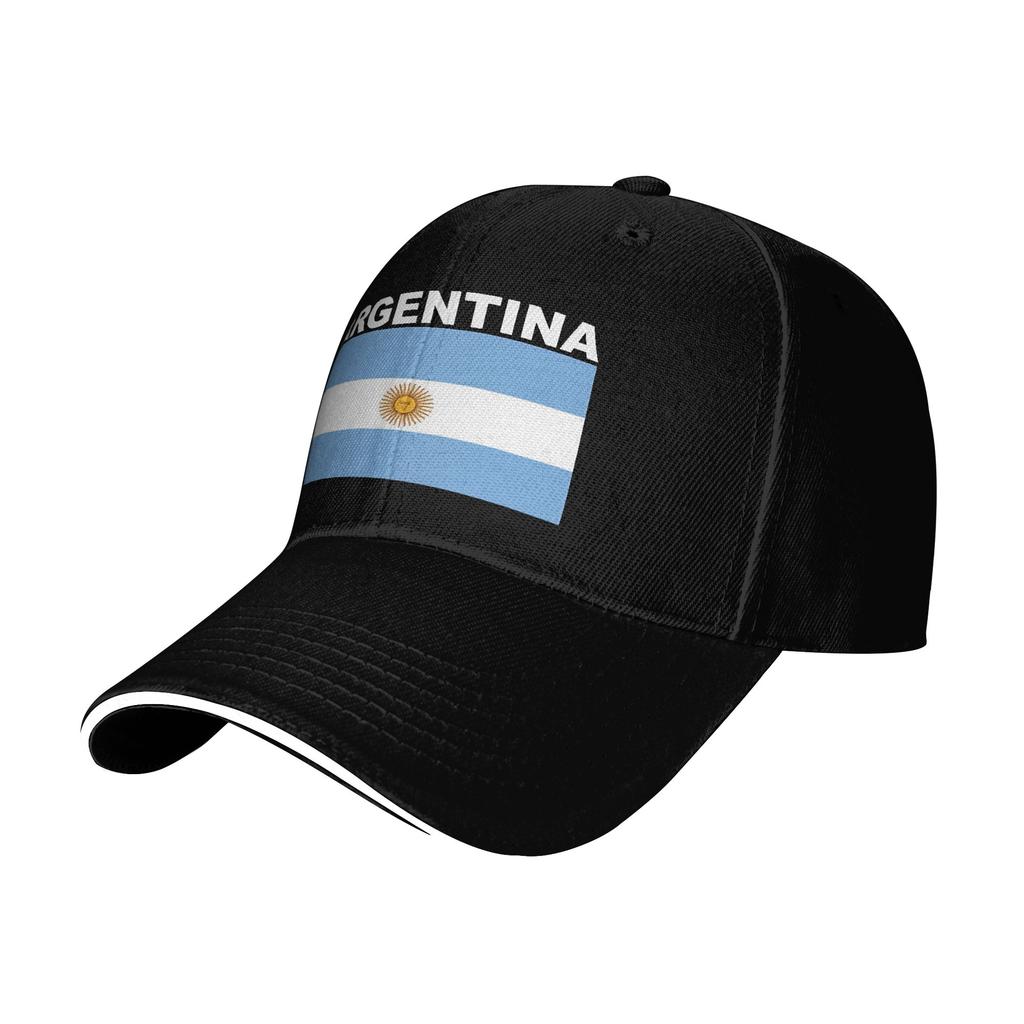Flaga Argentyny Casualowa Czapka Baseballowa Tenisowa Skate Truckerka Letnia Regulowana Unisex Młodzieżowa DIY Nadruk Czapki Baseballowe