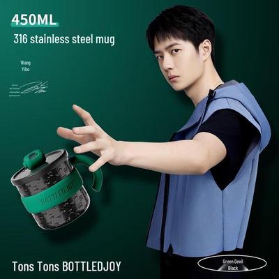 BOTTLED JOY Isolierbecher aus 316 Edelstahl mit Deckel 450ml