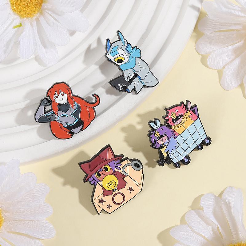 Spiel Anime Charaktere Emaille Anstecknadeln Benutzerdefiniert Stark Loli Anstecker Reversabzeichen Kleidung Tier Schmuck Geschenk für Kinder Freunde
