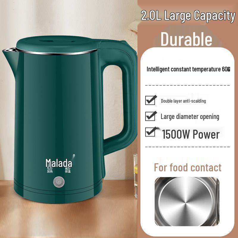 Wanlida 2.0L Stainless Steel Insulated Electric Kettle with Logo Gift