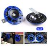 2Pcs/Set Universal Hella 12V 115DB Electric Blast Tone Air Horn Kit (Blue)
