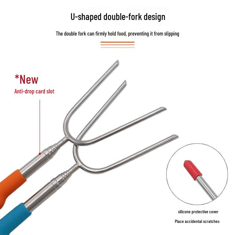 SMVP Extendable Stainless Steel BBQ Forks