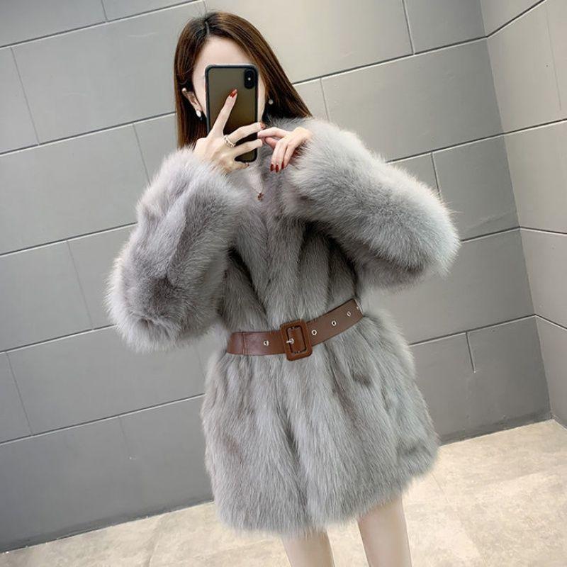 Faux Fur Winter Fashion Loose  Jacket for Women Warm Comfortable Coat