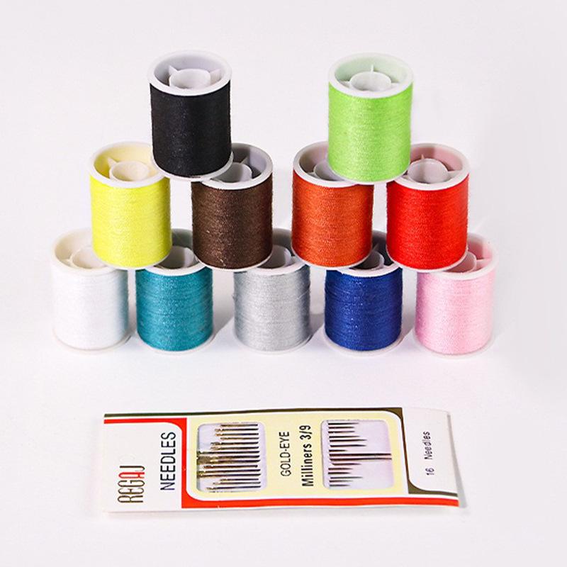 

Портативный набор для шитья из 27 предметов с коробкой для иголок и ниток